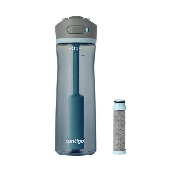 Contigo® Wells Plastic Filter Water Bottle with AUTOSPOUT® Straw Lid and Replacement Filter, 24 Oz · gocontigodesk.shop | Gocontigodesk EC77